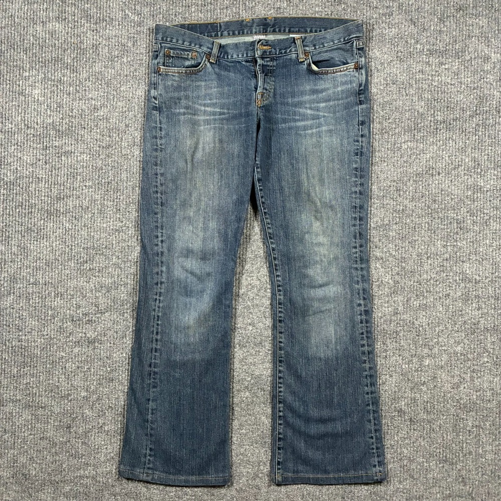 Lucky Brand Dungarees Dream Jeans Womens Size 14/32 Blue Denim USA Made Vintage